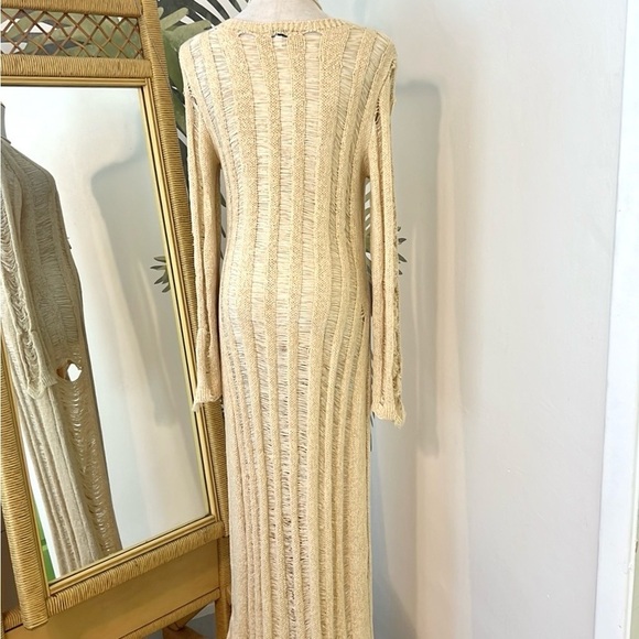 Fashion Nova,Los Cabos Crochet Dress in Ivory, Excellent Condition, Size L - Picture 6 of 15